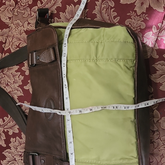 Fossil Leather/Nylon Messenger Bag - Picture 11 of 17